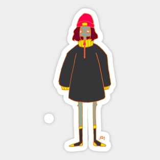 sweater weather Sticker